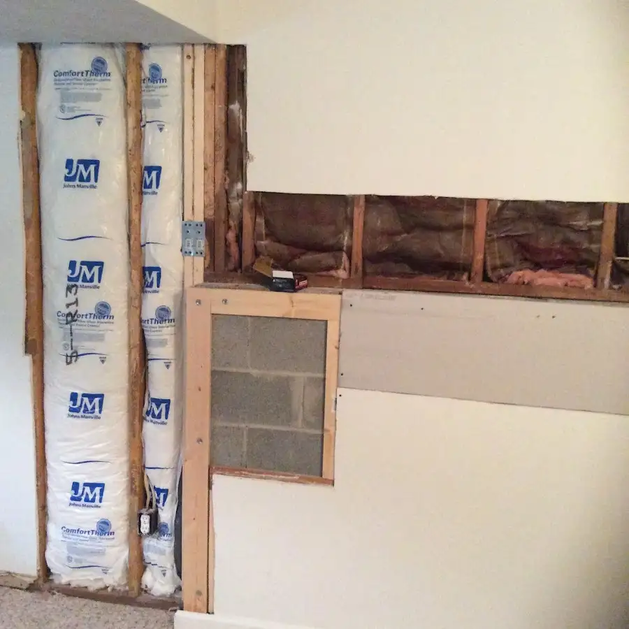 Wall insulation replacement during Structural Drying in Newman